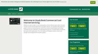 Lloyds Bank Commercial Card Internet Servicing
