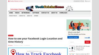 How To Check Facebook Login Location and Last Login Time from ...