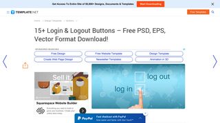 15+ Login & Logout Buttons – Free PSD, EPS, Vector ... - Template.net