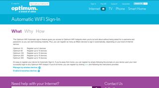 Automatically Sign-In to WiFi | Optimum