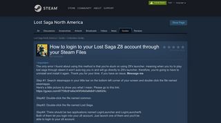 Steam Community :: Guide :: How to login to your Lost Saga Z8 ...