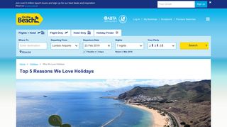 Love Holidays? So do we - find out why from just £99pp! - On the Beach
