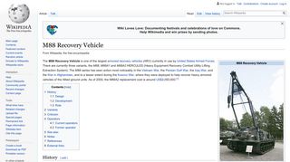 M88 Recovery Vehicle - Wikipedia