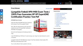 HP HP ExpertONE Certification HP0-M88 Exam Tests >> HP0-M88 ...