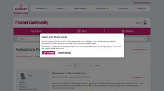 Madasafish to Plusnet Webmail - Plusnet Community