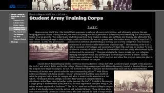 Student Army Training Corps - IC in World War I - Google Sites