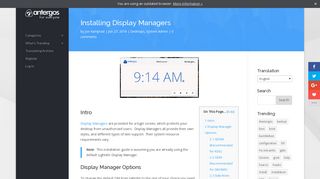 Installing Display Managers | Antergos Wiki