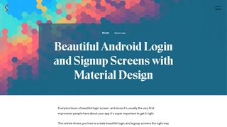 Beautiful Android Login and Signup Screens with Material Design ...