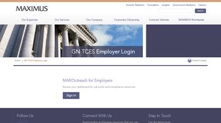 GN TCES Employer Login | MAXIMUS