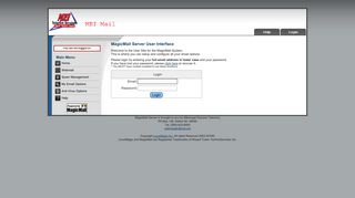 Magic Mail Server: Login Page - MagicMail Mail Server - MEI.net
