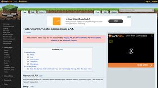 Tutorials/Hamachi connection LAN – Official Minecraft Wiki