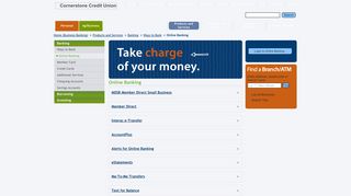 Cornerstone Credit Union - Online Banking