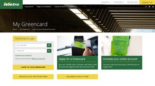 Log in to your Greencard account - Greencard - Metro Tasmania
