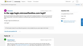 Is the app login.microsoftonline.com legit? - Microsoft Community