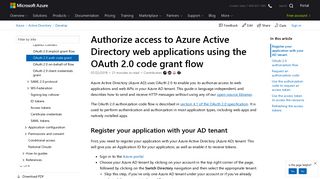 Understand the OAuth 2.0 authorization code flow in Azure AD ...