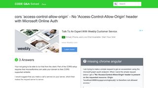cors 'access-control-allow-origin' - No 'Access ... - CODE Q&A Solved