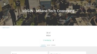 LOGIN - Milano Tech Coworking in Milan - ShareDesk