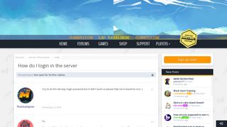 How do I login in the server | Mineplex