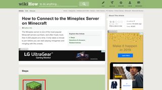 How to Connect to the Mineplex Server on Minecraft: 8 Steps