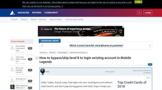 How to bypass/skip level 8 to login existing account in Mobile ...
