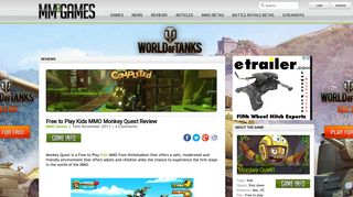 Free to Play Kids MMO Monkey Quest Review - MMO Games