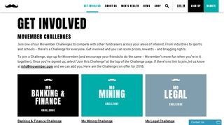 Movember Australia - Get Involved - Industry Challenges