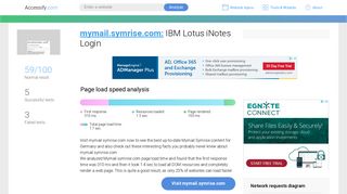 Access mymail.symrise.com. IBM Lotus iNotes Login
