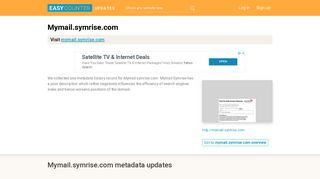 Mymail Symrise (Mymail.symrise.com) - IBM Lotus iNotes Login