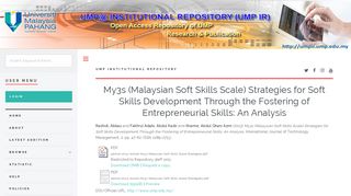 My3s (Malaysian Soft Skills Scale) Strategies for Soft Skills ...