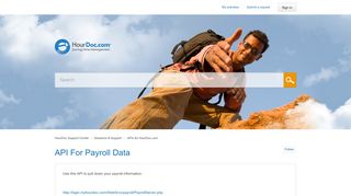 API for payroll data – HourDoc Support Center