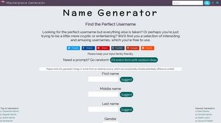 Username - Name Generator