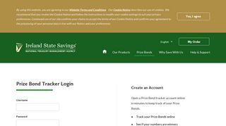 Ireland State Savings - login