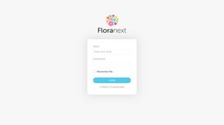 Log into Floranext Admin Page