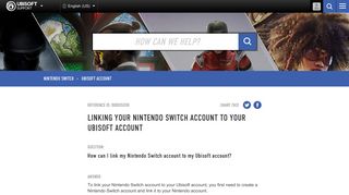 Linking your Nintendo Switch account to your Ubisoft account - Ubisoft ...