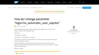 How do I change parameter 