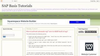 SAP Basis Tutorials: How to activate automatic sap* user in ABAP ...
