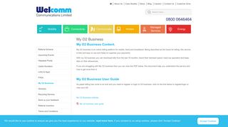 My O2 Business - Welcomm Communications