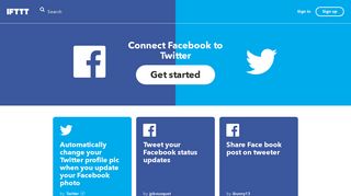 Connect Facebook to Twitter - IFTTT