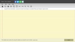 Notepad | Online Notes free, no login required - RapidTables.com