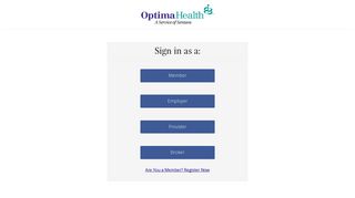 Sign In | Optima Health