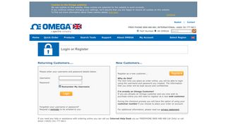 Login or Register - Omega Engineering