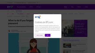 What to do if you forget your Facebook log-in and password - BT.com