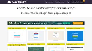 Best Login form page designs inspiration - Discover the best SaaS ...