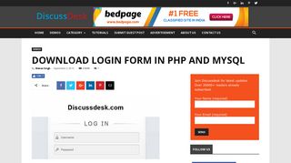 Login Form in PHP Mysql, Download PHP code for Login Form ...