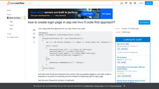 how to create login page in asp.net mvc 5 code first approach ...