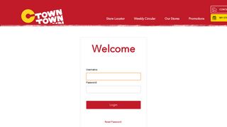 ctown > login page - C-Town Supermarkets