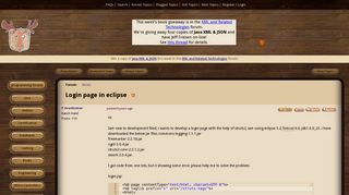 Login page in eclipse (Struts forum at Coderanch)