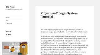 Objective-C Login System Tutorial - the-nerd