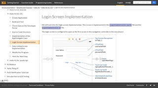 Login Screen Implementation - Kii Documentation