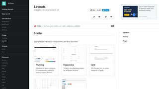 See Layout Examples - Layouts | Semantic UI